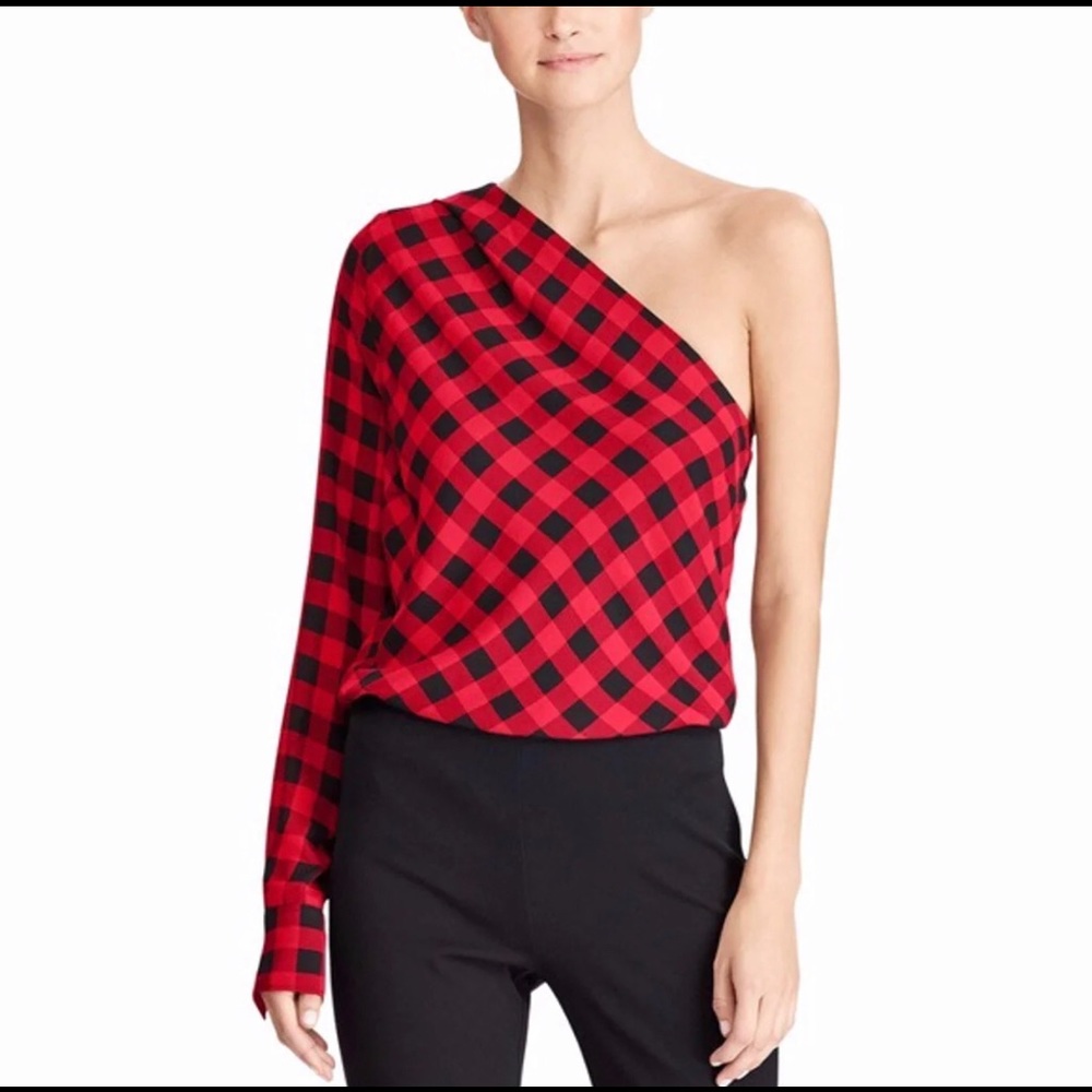 Ralph lauren one shoulder top size M.